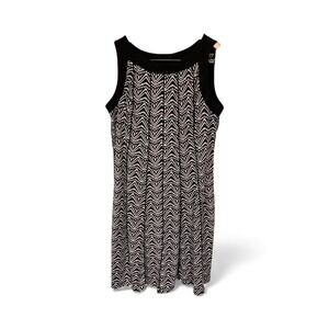 Perceptions Petite Geometric Print Sleeveless Knee Length Dress Women's Size 16P